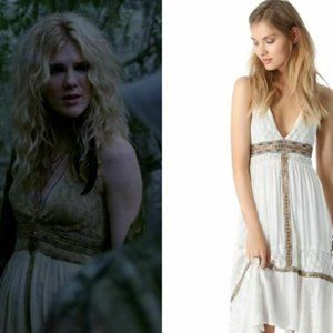 Free People Indian Summer Halter Maxi Dress AHS